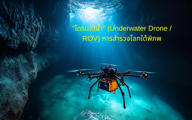 "โดรนใต้น้ำ" (Underwater Drone / ROV) การสำรวจโลกใต้พิภพ