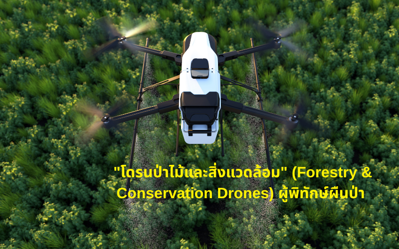 "โดรนป่าไม้และสิ่งแวดล้อม" (Forestry & Conservation Drones) ผู้พิทักษ์ผืนป่า