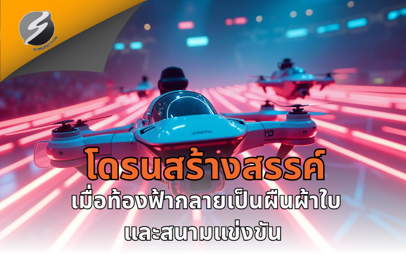 โดรนสร้างสรรค์ — เมื่อท้องฟ้ากลายเป็นผืนผ้าใบและสนามแข่งขัน