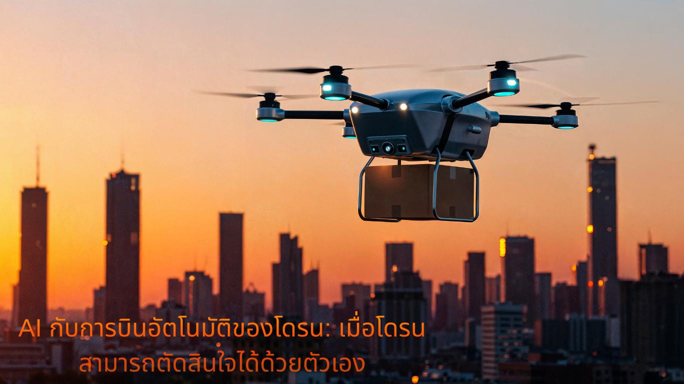 AI กับการบินอัตโนมัติของโดรน: เมื่อโดรนสามารถตัดสินใจได้ด้วยตัวเอง